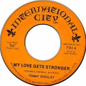 Tommy Ridgley - My Love Gets Stronger flac download