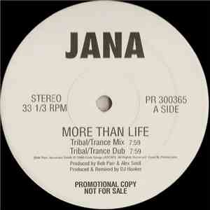 Jana - More Than Life flac download