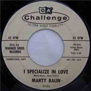 Marty Balin - I Specialize In Love / You Are The One flac download