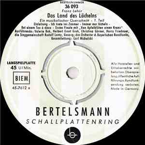 Franz Lehár - Das Land Des Lächelns - Operettenquerschnitt flac download