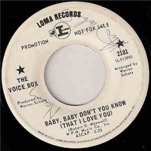 The Voice Box - Baby, Baby Don't You Know (That I Love You) flac download