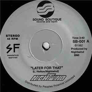 Nightwind  - Later For That / Why Can't We flac download