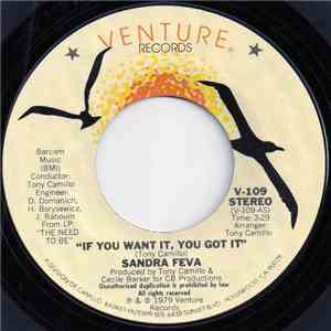 Sandra Feva - If You Want It, You Got It flac download