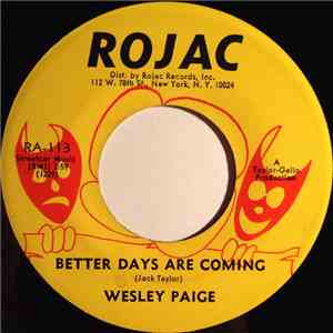 Wesley Paige - Better Days Are Coming flac download