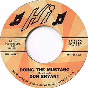 Don Bryant - Doing The Mustang flac download