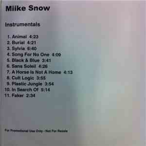 Miike Snow - Miike Snow Instrumentals flac download