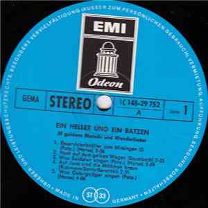 Various - Ein Heller Und Ein Batzen (55 Goldene Marsch- Und Wanderlieder) flac download