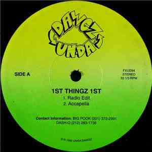 Un-Da Dawgz - 1st Thingz 1st flac download