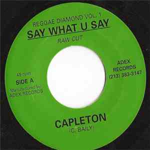 Capleton - Say What U Say / Boom flac download