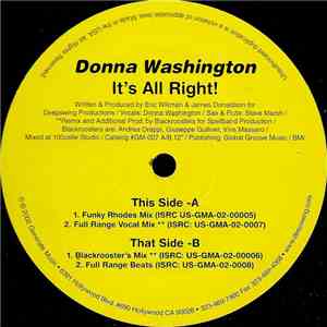 Donna Washington - It's All Right! flac download