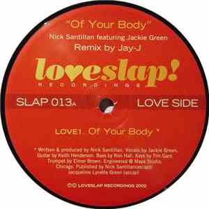 Nick Santillan Featuring Jackie Green - Of Your Body flac download