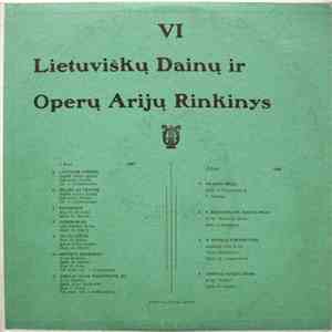 Various - VI Lietuviškų Dainų Ir Operų Arijų Rinkinys flac download