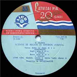 V. Klova - Scenos Ir Arijos Iš Operos «Vaiva» flac download