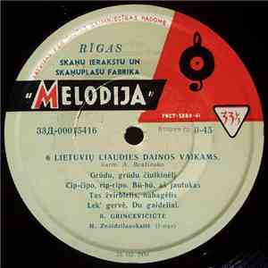 B. Grincevičiūtė - Vilnius Nubunda / 6 Lietuvių Liaudies Dainos Vaikams flac download