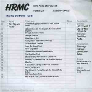 Rip Rig And Panic - God! flac download