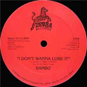 Bambu' - I Don't Wanna Lose It / Jorge's Theme flac download