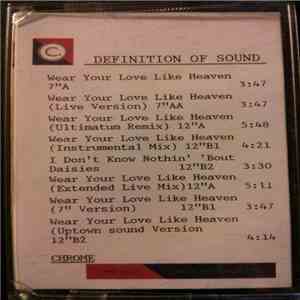 Definition Of Sound - Wear Your Love Like Heaven flac download