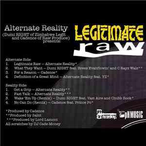 Alternate Reality - Legitimate Raw flac download