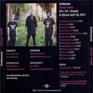 Coliseum  - Sister Faith flac download