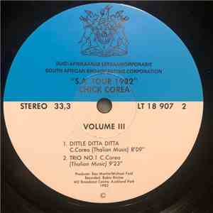 Chick Corea - S.A. Tour 1982 Volume III flac download