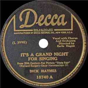 Dick Haymes - It's A Grand Night For Singing / All I Owe Ioway flac download
