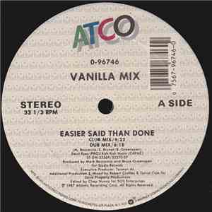 Vanilla Mix - Easier Said Than Done flac download