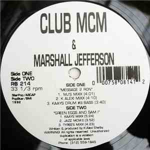 Club MCM & Marshall Jefferson - Message 2 Ron flac download