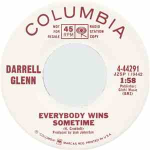 Darrell Glenn - Everybody Wins Sometime/You Only Used Me flac download