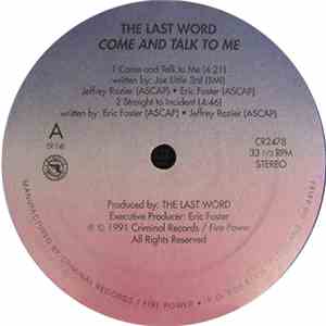 The Last Word  - Come And Talk To Me flac download