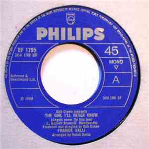Frankie Valli - The Girl I'll Never Know (Angels Never Fly This Low) / A Face Without A Name flac download