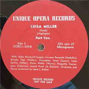 Verdi - Luisa Miller - Highlights flac download