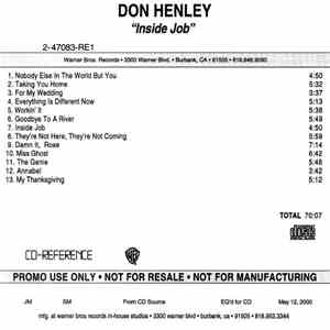 Don Henley - Inside Job flac download