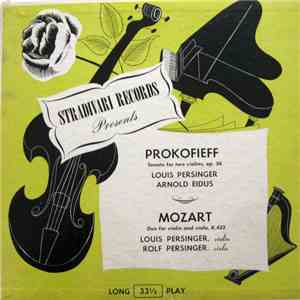 Louis Persinger, Arnold Eidus, Rolf Persinger - Sonata for two violins, op. 56 / Prokofieff / Duo in G major for violin and viola, K. 423 / Mozart flac download