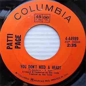 Patti Page - You Don't Need A Heart flac download