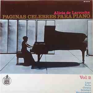 Alicia De Larrocha - Páginas Célebres Para Piano / Vol.2 flac download