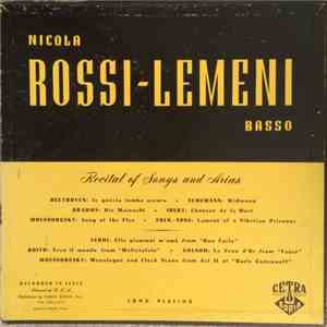 Nicola Rossi-Lemeni - Recital Of Songs And Arias flac download